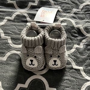 Baby Bear Crochet Booties